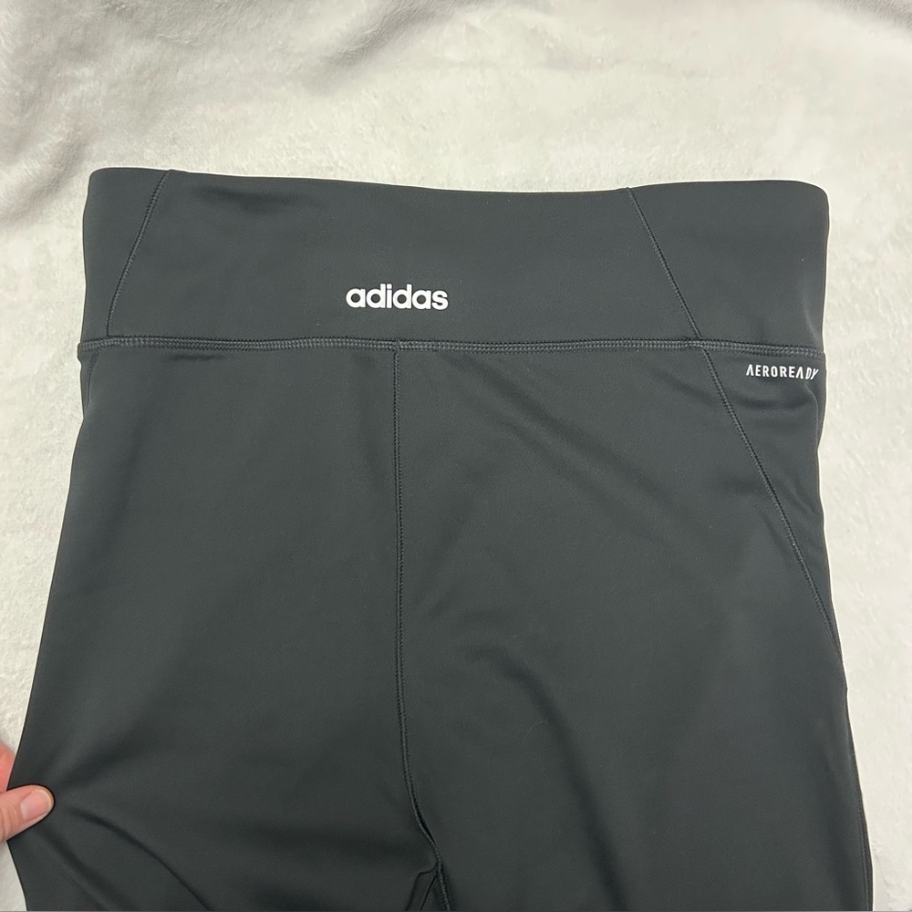 Adidas women’s size large black Y2K full length performance leggings - Picture 5 of 11